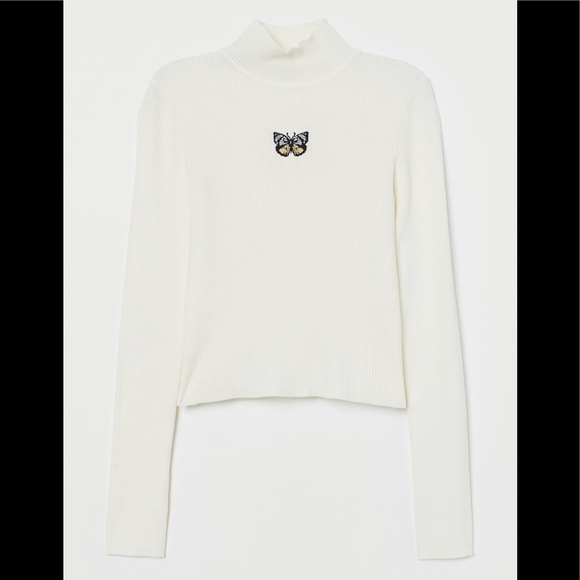 [H&M] Fitted Mock Turtleneck Sweater - Picture 3 of 4